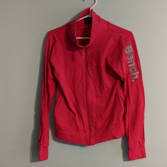 Bench Zip-Up Sweater (Size L) Pink and Gray - Picture 1 of 1